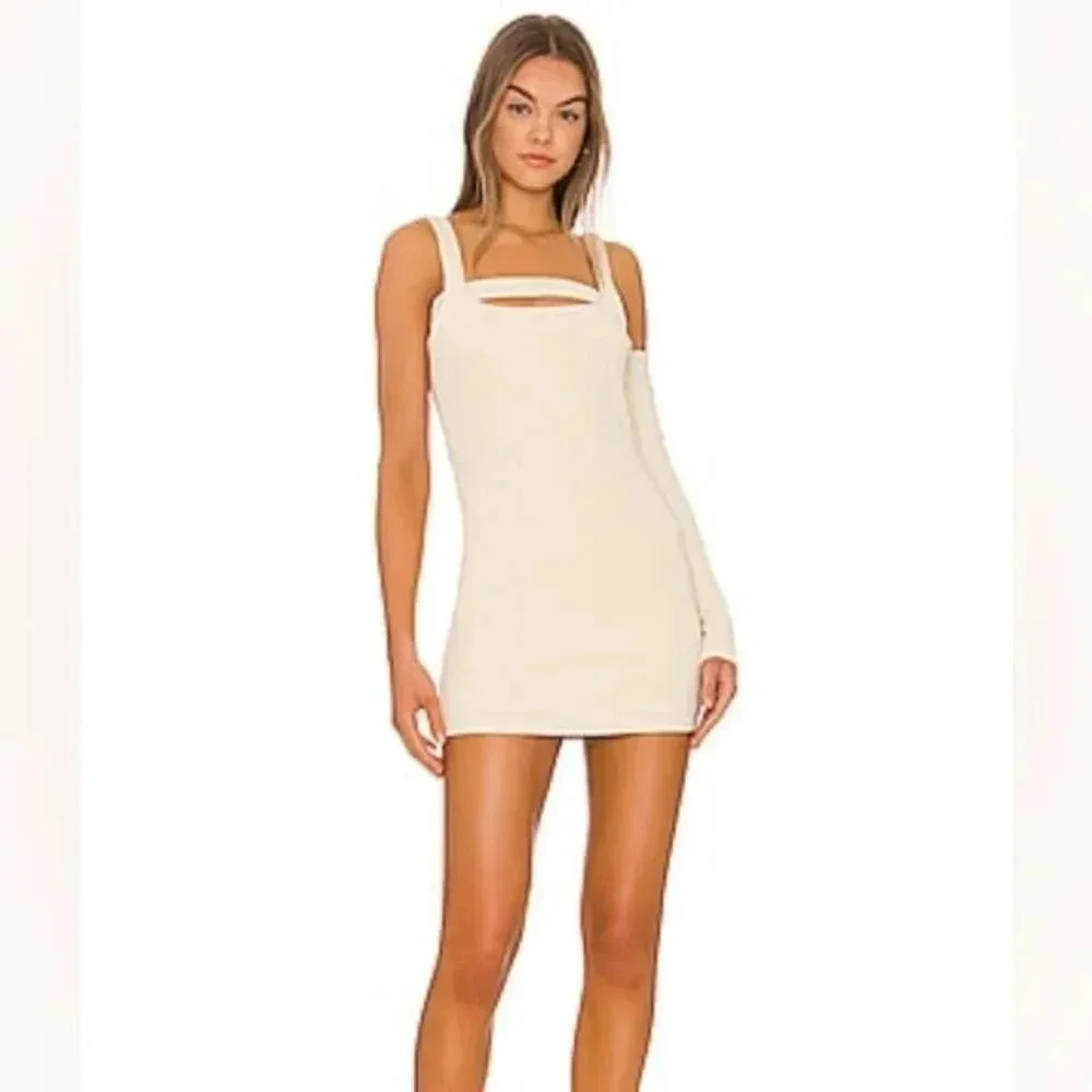 Not Yours To Keep Revolve Isabelle Mini Women's Dress In Cream Size Small.